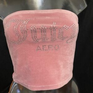 Juicy Couture AERO Blush Pink Strapless Top